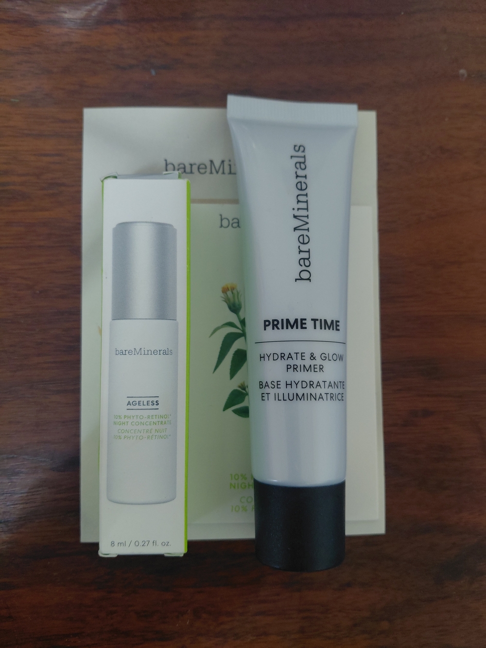 bareMinerals Bundle Prime Time Hydrate & Glow Primer & AGELESS Night Concentrate
